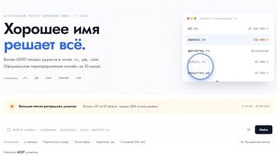 Большая летняя распродажа отраслевых доменов: скидка 50% на NameRegister.ru!