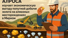 АЛРОСА изучает экономическую выгоду попутной добычи золота на алмазных месторождениях в Мирном