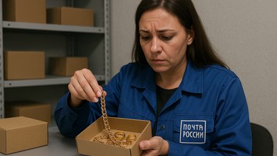 Сотрудница "Почта России" похитила драгоценности на 2,3 млн рублей через мошенническую схему