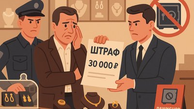 В Туле оштрафован владелец ювелирного салона, организовавший подпольный ломбард