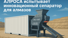 АЛРОСА испытывает инновационный сепаратор для алмазов: производительность вырастет в 4 раза