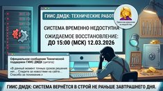 Сроки восстановления ГИИС ДМДК: система вернется в строй не раньше 12 марта 2026 года