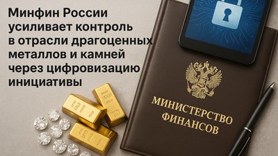 Минфин России усиливает контроль в отрасли драгоценных металлов и камней через цифровизацию и новые законодательные инициативы