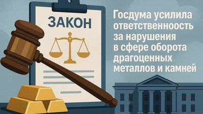 Госдума ужесточила штрафы за повторные нарушения в обороте драгметаллов