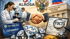 Единый ГОСТ вместо частных оценок: АЛРОСА будет сертифицировать бриллианты через структуры Минюста