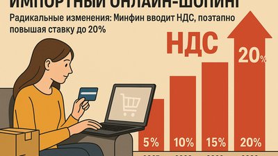Импортный онлайн-шопинг ждут радикальные изменения: Минфин вводит НДС, поэтапно повышая ставку до 20%