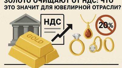 Золото очищают от НДС: что это значит для ювелирной отрасли?
