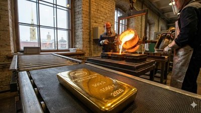 «Гознак» расширяет производство: золотые слитки теперь отливают и в Петербурге