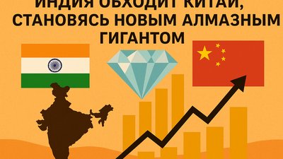 Алмазный рынок меняется: Индия вытесняет Китай, пока США борются с выращенными камнями