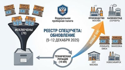 РЕЕСТР СПЕЦУЧЕТА: высокая турбулентность и новые игроки в производстве (5–12 декабря 2025)