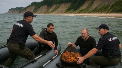 Янтарные браконьеры попались в Калининградской области