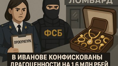 В Иванове конфискованы драгоценности на 1,6 млн рублей: Прокуратура и ФСБ пресекли незаконную торговлю в ломбарде