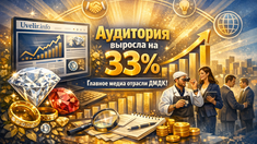 Аудитория портала Uvelir.info выросла на 33%: статус главного медиа отрасли ДМДК подтвержден