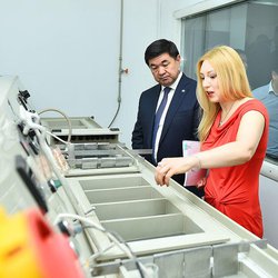 Премьер-министр Кыргызстана и участники выездного заседания Совета по развитию бизнеса и инвестициям посетили КЮЗ «Алтын»