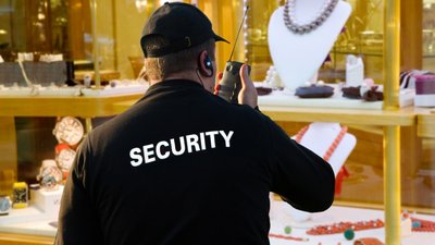 Когда охранник на своем месте и кнопка при нем