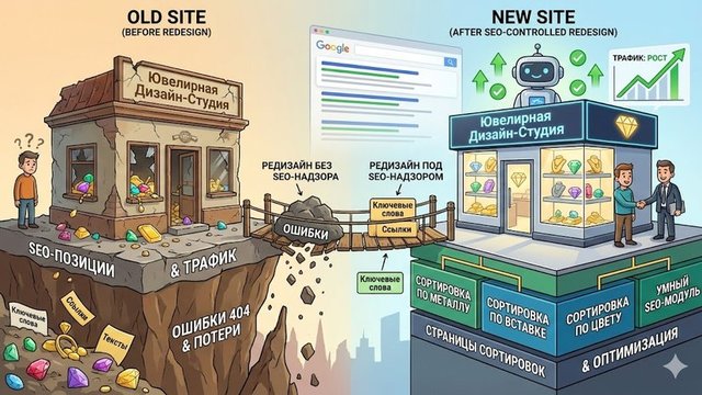 Ошибки при редизайне сайтов: уроки и рекомендации для сохранения позиций в поисковиках
