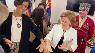 Работы дагестанских умельцев  представлены на Российско-Сербском культурном форуме