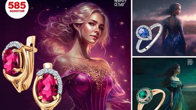 Нейросеть создала портреты клиенток сети «585*ЗОЛОТОЙ»