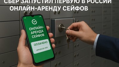 Сбер запустил первую в России онлайн-аренду сейфов