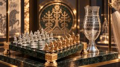 В Якутске открылась выставка лучших ювелирных изделий: УРУУ представила шахматы по мотивам Олонхо и серебряный чороон