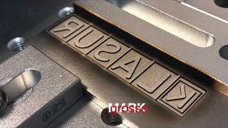 Изготовление ударных клейм из нержавеющей стали, глубина 1.5 мм. Излучатель Raycus оригинал 30 Вт.