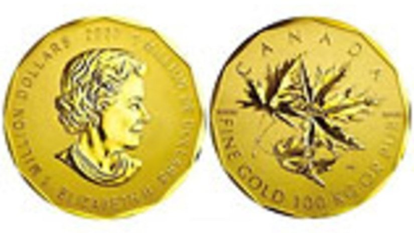 В Вильнюсе покажут самую большую в мире золотую монету