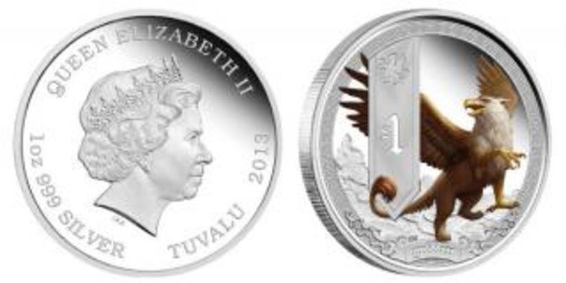 В Австралии выпустили монету с изображением грифона