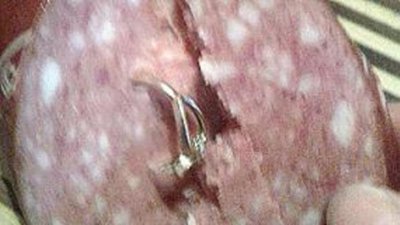 Сервелат с драгоценными наполнителями