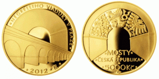 В Чехии отчеканили золотую монету «Виадук Негрелли»