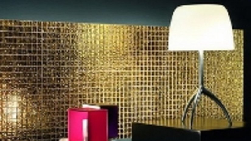 Плитка для ванной с золотом в 24 карата - расширение золотой коллекции Mosaico