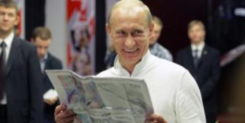 Золотой бюст В. Путина