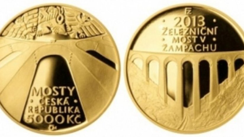 «Железнодорожный мост в Жампах» - новая монета серии «Мосты Чехии»