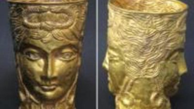 Dyuks выставил на торги уникальную древнюю персидскую золотую чашу