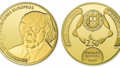 В Португалии изготовили монеты в честь Жозе Сарамаго