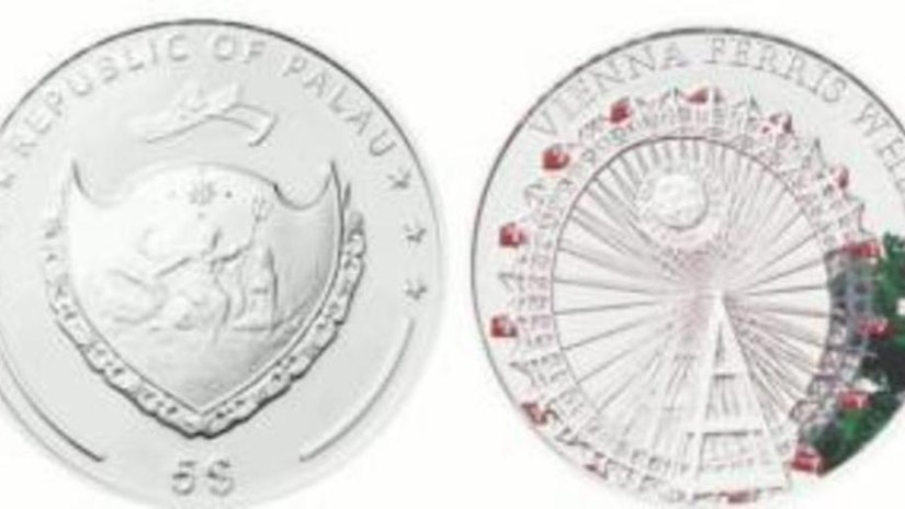 На монете изобразили чудо технической мысли – колесо обозрения в Вене