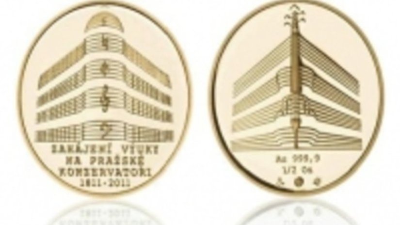 Национальный банк Чехии  выпустил медали в честь 200-летия Пражской консерватории