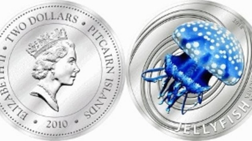 Ценителям экзотики: красавица-медуза на красавице-монете