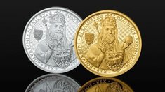 Чешский монетный двор выпустил монету  с изображением Карла IV