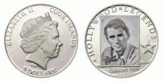 Монета «Грегори Пек» пополнила серию «Легенды Голливуда»