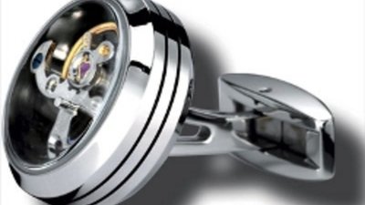 Запонки с турбийоном для любителей часов