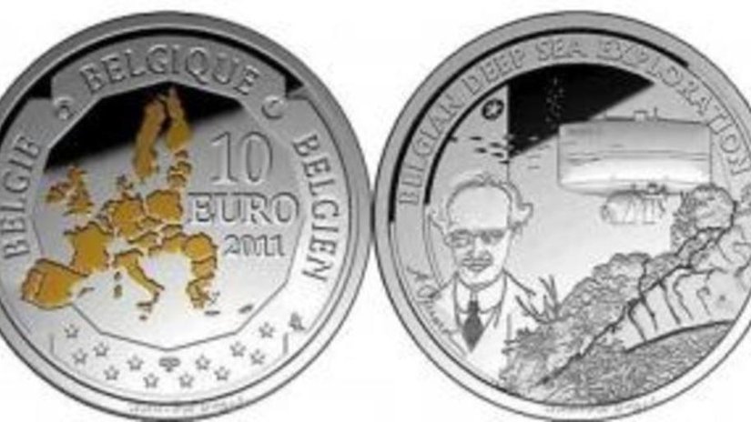 Королевский монетный двор Бельгии выпустил серебряную монету в честь великого швейцарского учёного Огюста Пикара