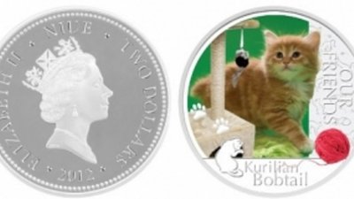 Курильский бобтейл попал на монету Ниуэ