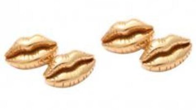Запонки в виде женских губ
