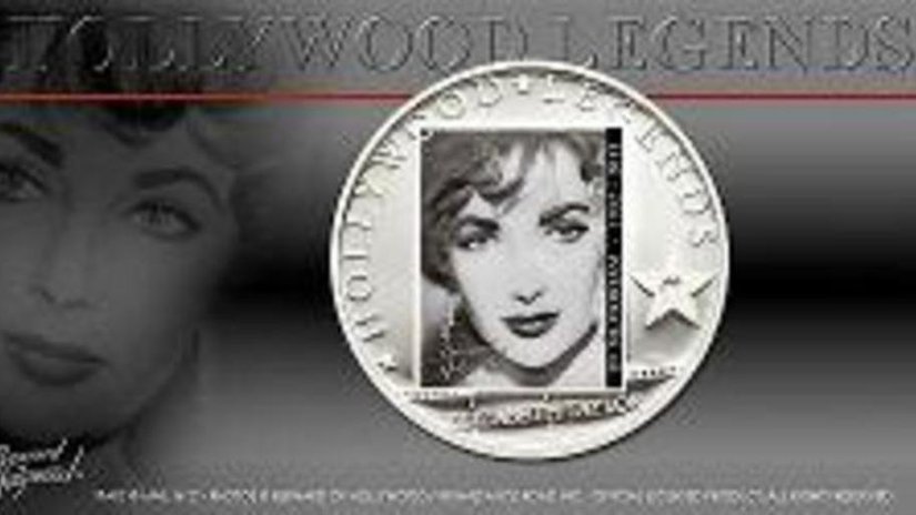Острова Кука представили серебряную монету в честь голливудской актрисы Элизабет Тейлор