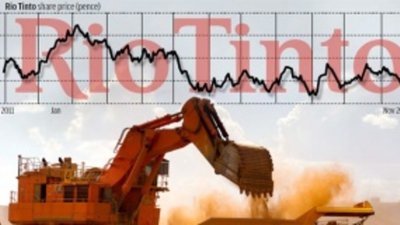 Прибыль алмазного подразделения Rio Tinto Group упала на 17%