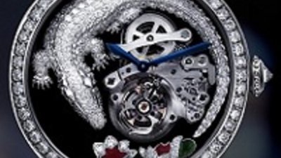 Часы с драгоценной рептилией от Cartier
