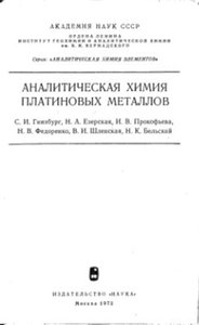 АНАЛИТИЧЕСКАЯ ХИМИЯ  ПЛАТИНОВЫХ МЕТАЛЛОВ
