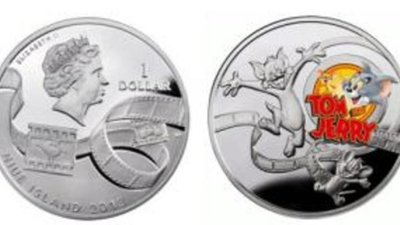 Том и Джерри оказались на серебряном долларе