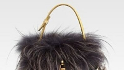 Сумочка Gilda Fur and Sequin Flap Bag