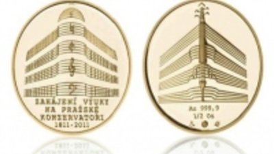 Национальный банк Чехии выпустил медали в честь 200-летия Пражской консерватории